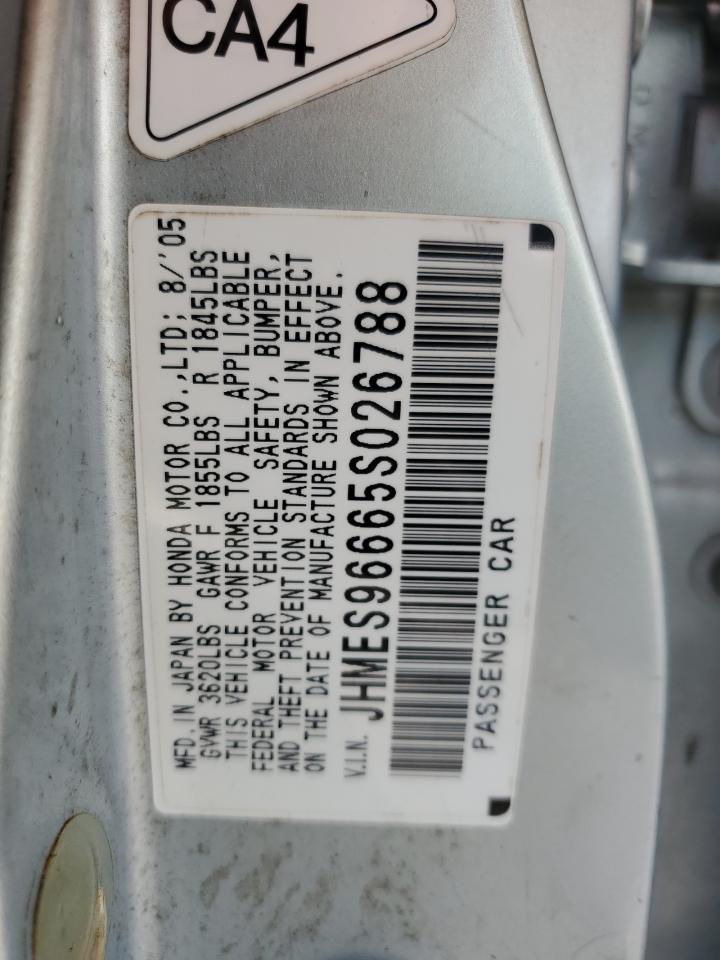 JHMES96665S026788 2005 Honda Civic Hybrid