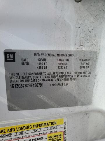 2009 Chevrolet Malibu Ls VIN: 1G1ZG57B79F138791 Lot: 56049344