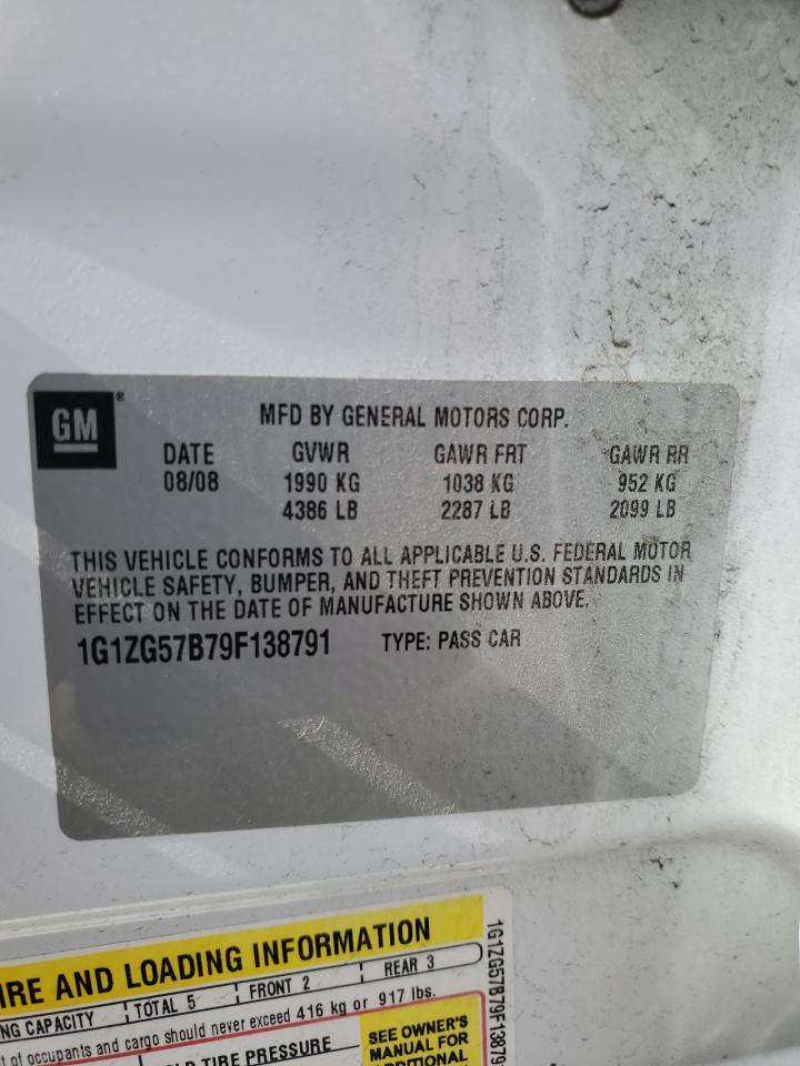 1G1ZG57B79F138791 2009 Chevrolet Malibu Ls