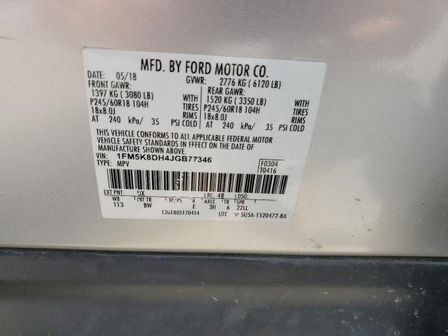 2018 FORD EXPLORER X - 1FM5K8DH4JGB77346