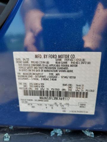 2022 Ford Ecosport S VIN: MAJ6S3FL3NC469117 Lot: 53372434