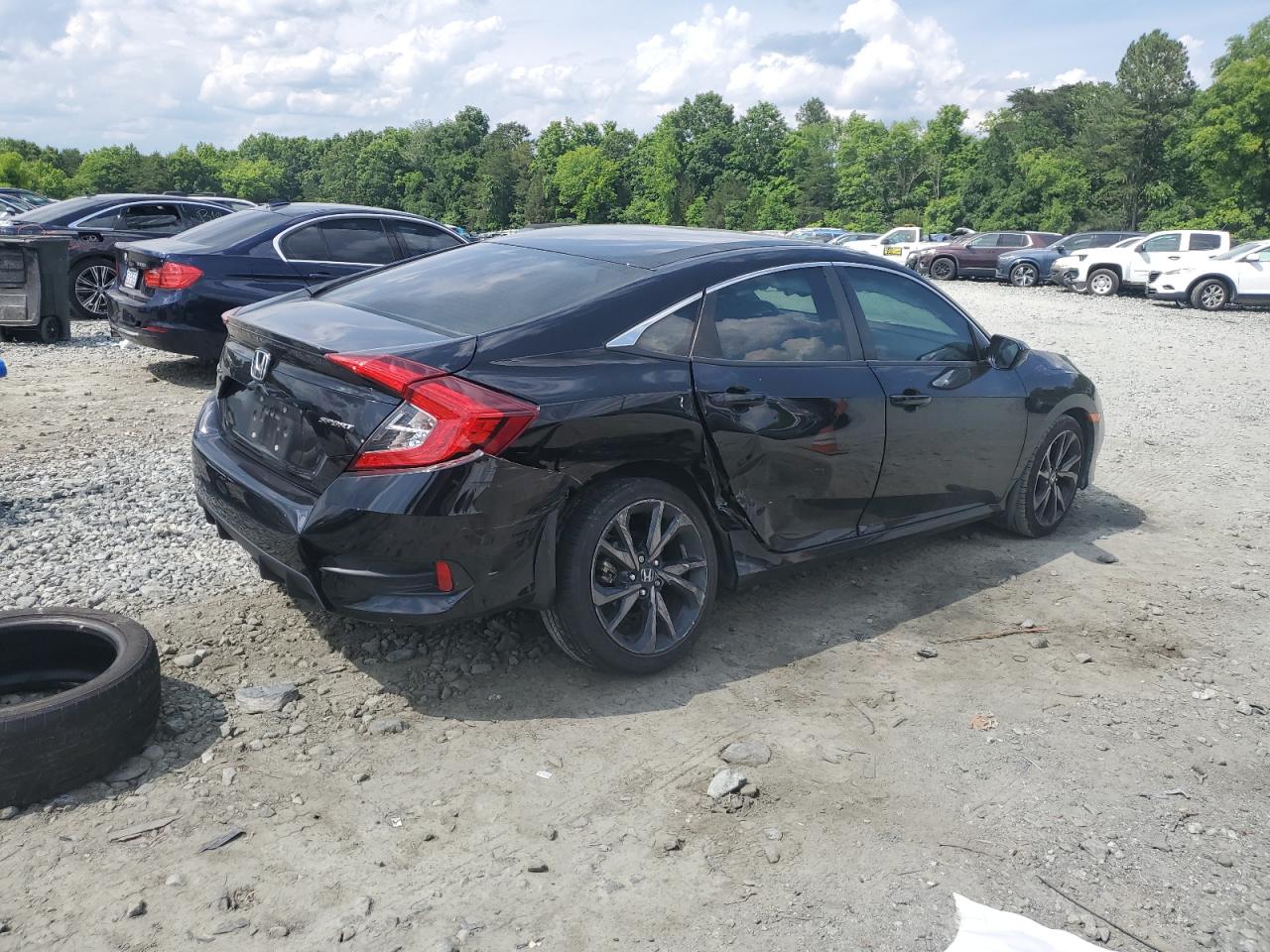 Lot #2774062615 2021 HONDA CIVIC SPOR