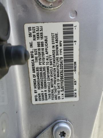 2005 Honda Element Ex VIN: 5J6YH286X5L020479 Lot: 47759884