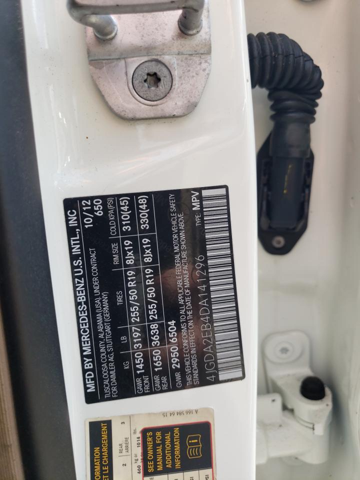 4JGDA2EB4DA141296 2013 Mercedes-Benz Ml 350 Bluetec