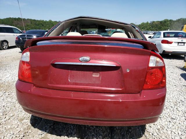 2006 Kia Spectra Lx VIN: KNAFE121765215195 Lot: 56745504