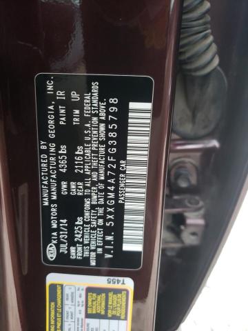 2015 Kia Optima Lx VIN: 5XXGM4A72FG385798 Lot: 53890784