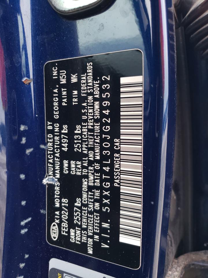 5XXGT4L30JG249532 2018 Kia Optima Lx