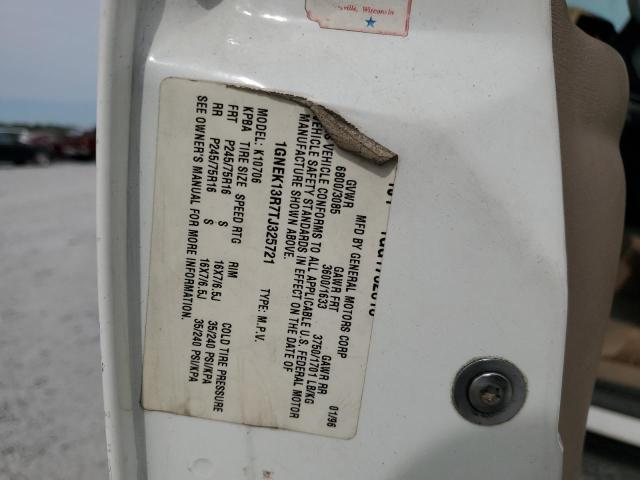 1996 Chevrolet Tahoe K1500 VIN: 1GNEK13R7TJ325721 Lot: 55330114