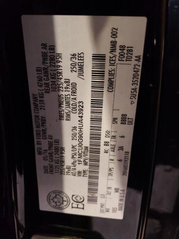 2017 Ford Escape Se VIN: 1FMCU0G90HUA43923 Lot: 54721254