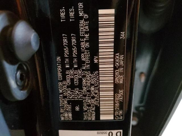 2020 Toyota 4Runner Sr5 VIN: JTEZU5JR1L5225276 Lot: 56880264