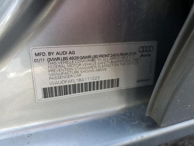 2011 Audi A4 Premium VIN: WAUDFAFL1BA111223 Lot: 55693574
