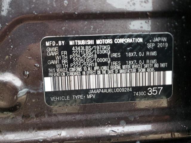 2020 Mitsubishi Outlander Sport Se VIN: JA4AP4AU6LU009284 Lot: 56890654