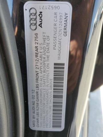 2012 Audi A6 Premium Plus VIN: WAUGGAFC7CN124997 Lot: 55565984