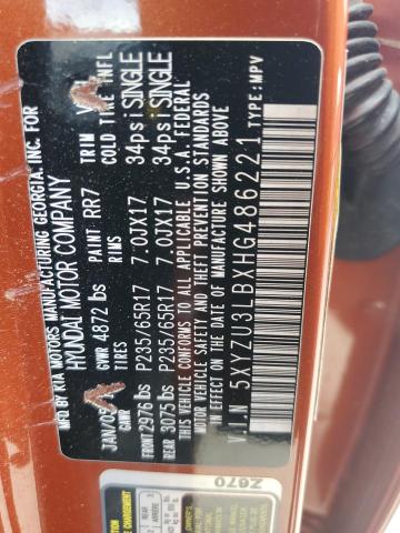 2017 Hyundai Santa Fe Sport VIN: 5XYZU3LBXHG486221 Lot: 54229894