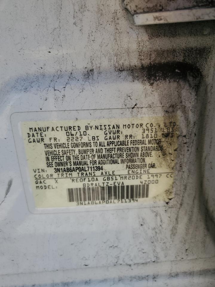 3N1AB6AP0AL711394 2010 Nissan Sentra 2.0