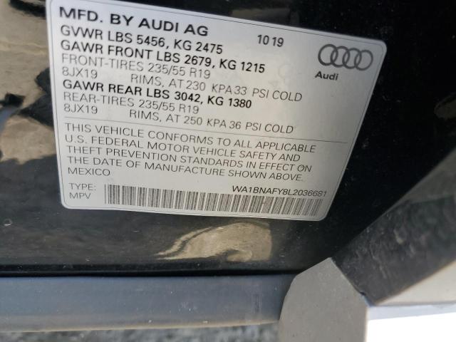 2020 Audi Q5 Premium Plus VIN: WA1BNAFY8L2036681 Lot: 56400994