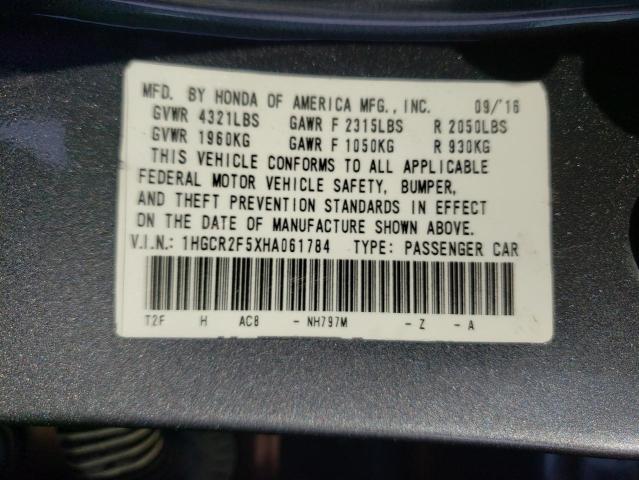 2017 HONDA ACCORD SPO - 1HGCR2F5XHA061784