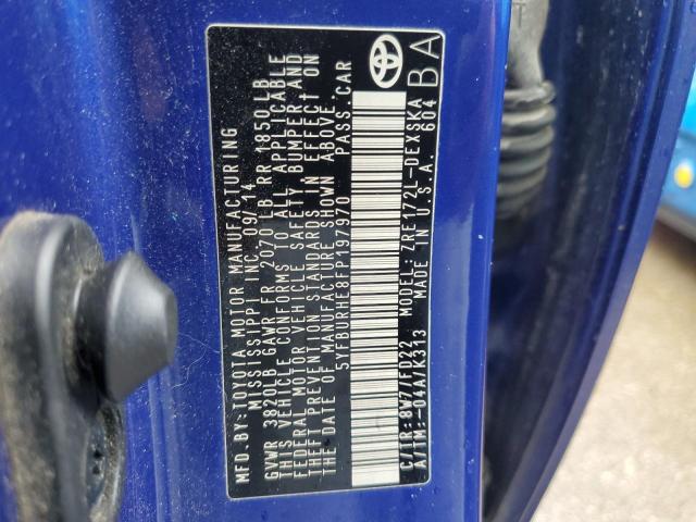 2015 Toyota Corolla L VIN: 5YFBURHE8FP197970 Lot: 55009014