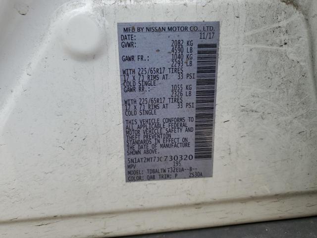 2018 Nissan Rogue S VIN: 5N1AT2MT7JC730320 Lot: 53836984