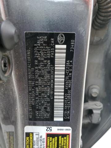 2019 TOYOTA CAMRY L/LE - 4T1B11HK9KU838567