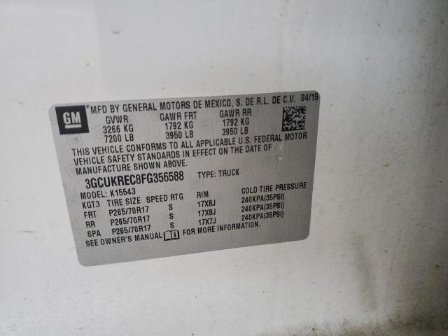 2015 Chevrolet Silverado K1500 Lt VIN: 3GCUKREC8FG356588 Lot: 54893794