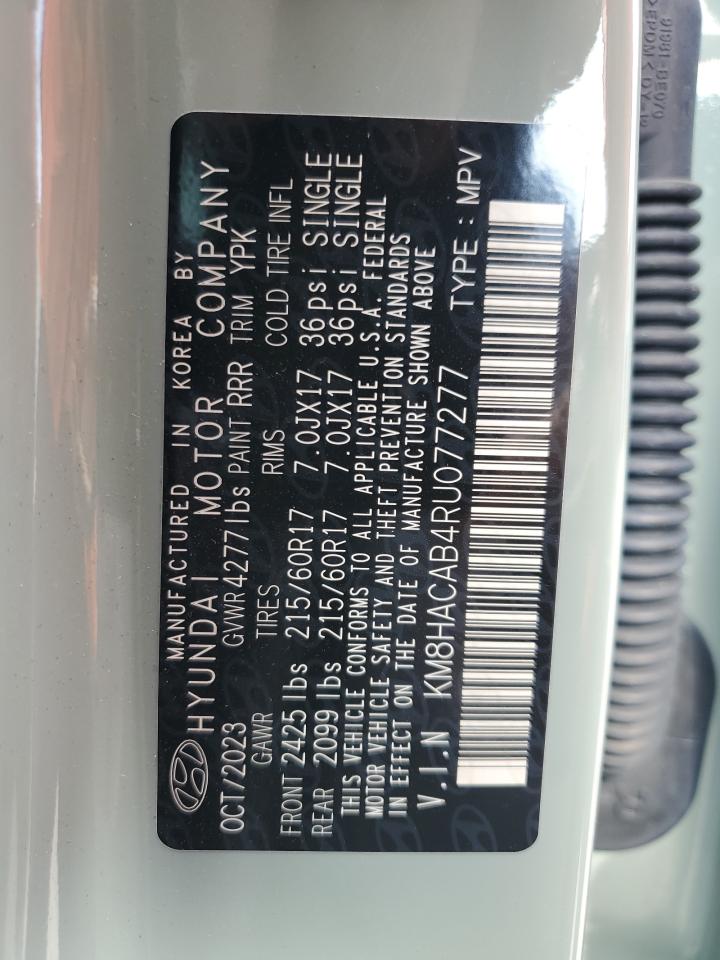 KM8HACAB4RU077277 2024 Hyundai Kona Se