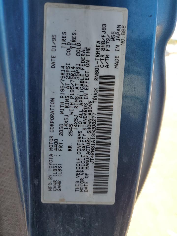 JT4RN81A1S5208277 1995 Toyota Pickup 1/2 Ton Short Wheelbase