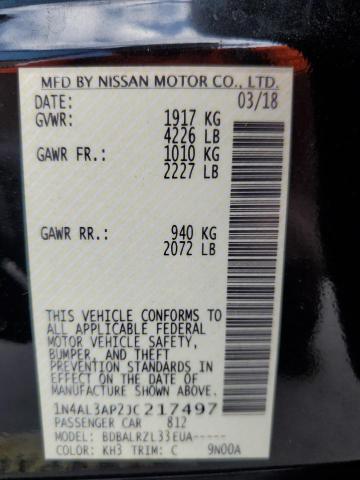 2018 NISSAN ALTIMA 2.5 - 1N4AL3AP2JC217497