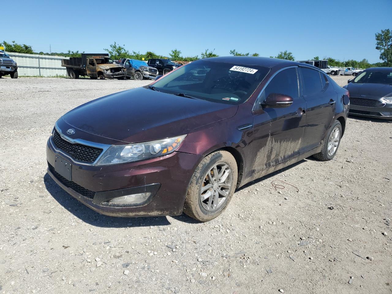 2013 Kia Optima Lx vin: 5XXGM4A72DG133935