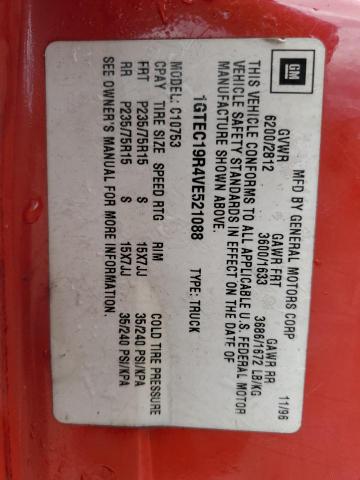 1997 GMC Sierra C1500 VIN: 1GTEC19R4VE521088 Lot: 53580764