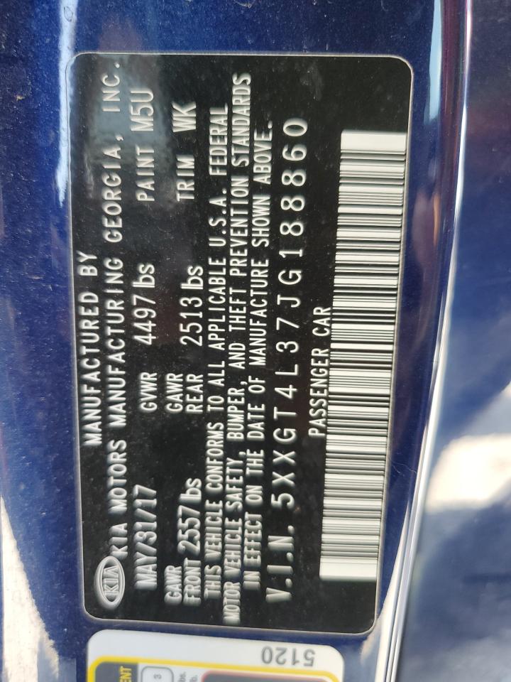 5XXGT4L37JG188860 2018 Kia Optima Lx