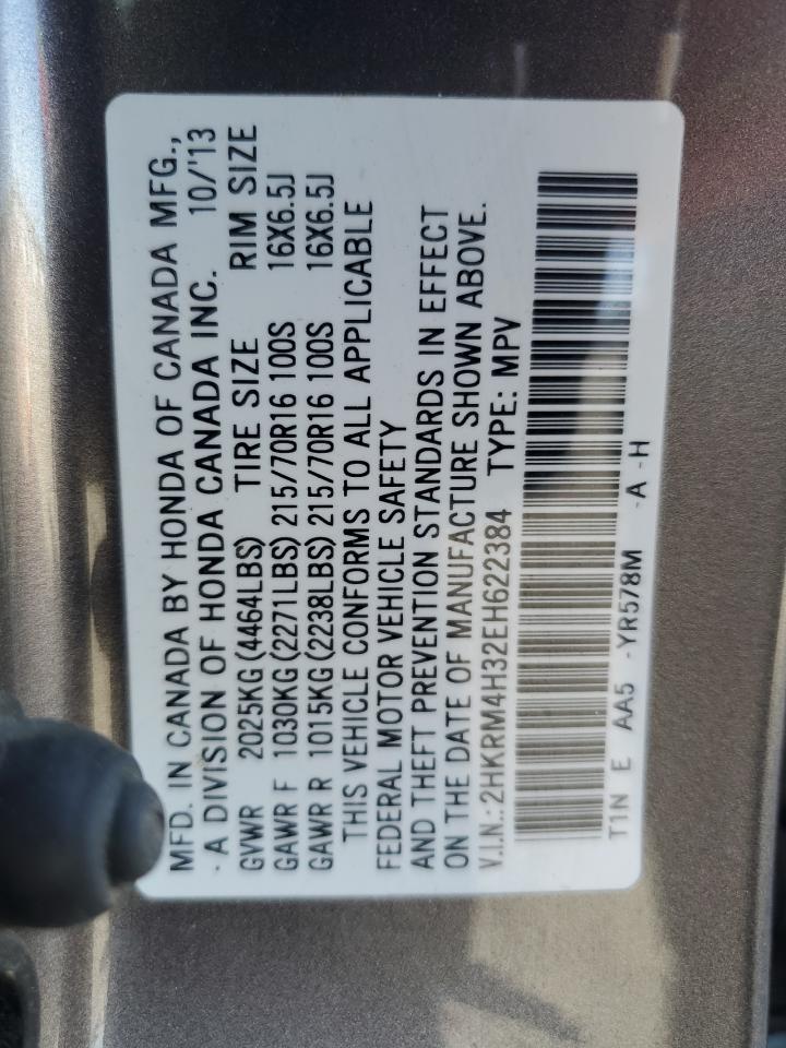 2HKRM4H32EH622384 2014 Honda Cr-V Lx