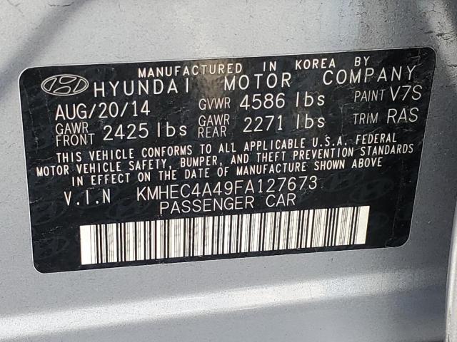 2015 Hyundai Sonata Hybrid VIN: KMHEC4A49FA127673 Lot: 53712894