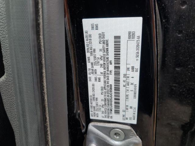 2018 Ford Escape Sel VIN: 1FMCU0HD5JUC55869 Lot: 54793064