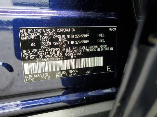 2024 Toyota Venza Le VIN: JTEAAAAH2RJ169371 Lot: 55642284