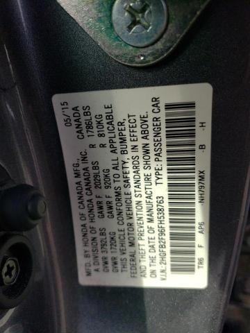 2HGFB2F96FH538763 2015 HONDA CIVIC - Image 12