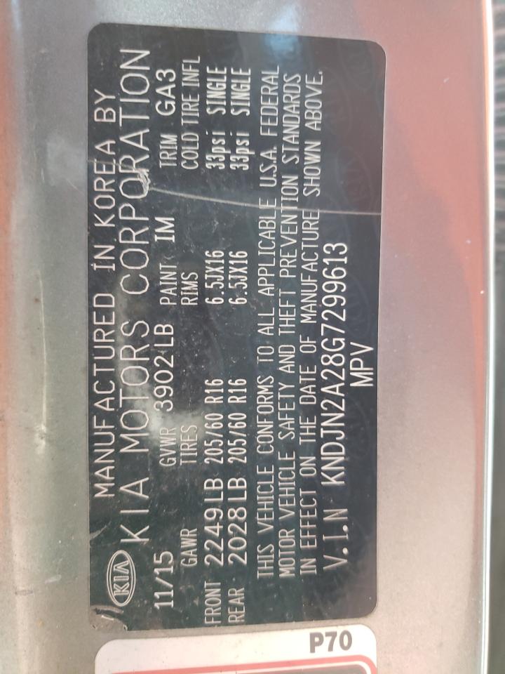 KNDJN2A28G7299613 2016 Kia Soul