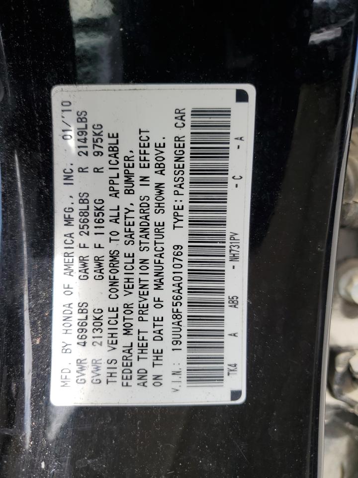 19UUA8F56AA010769 2010 Acura Tl