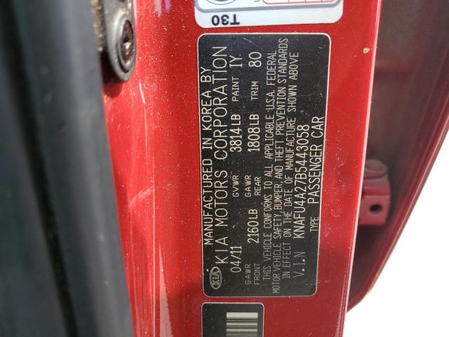 2011 Kia Forte Ex VIN: KNAFU4A27B5443058 Lot: 56264604