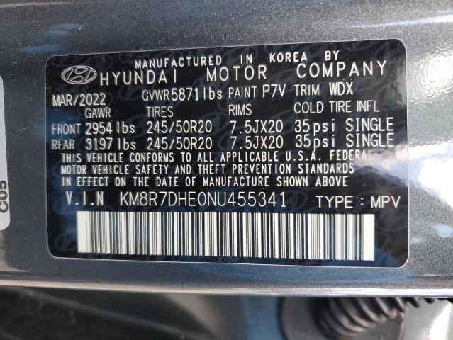 KM8R7DHE0NU455341 Hyundai Palisade C 12