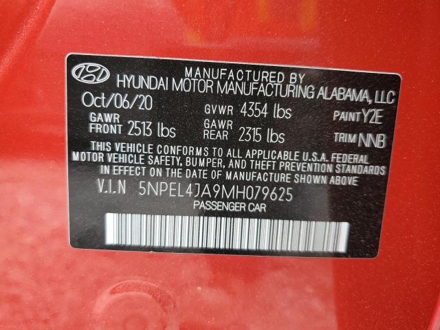 2021 Hyundai Sonata Sel VIN: 5NPEL4JA9MH079625 Lot: 53876034