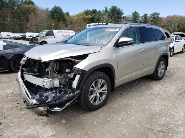 VIN 5TDJKRFHXFS166628 2015 Toyota Highlander, Xle no.1