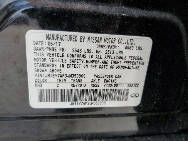 2018 Infiniti Q50 Luxe VIN: JN1EV7AP3JM350909 Lot: 55467094