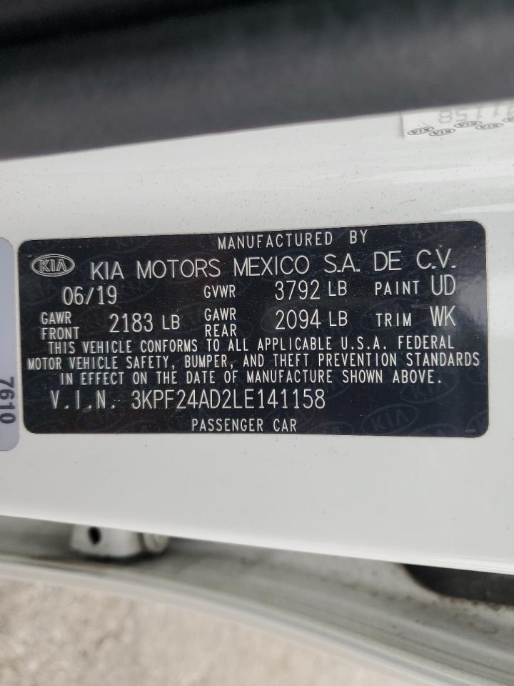 3KPF24AD2LE141158 2020 Kia Forte Fe