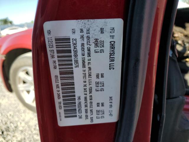 2008 Chrysler 300 Lx VIN: 2C3KA43RX8H188576 Lot: 54409024