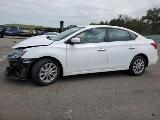 NISSAN SENTRA S 2019 white  gas 3N1AB7AP2KY253903 photo #1