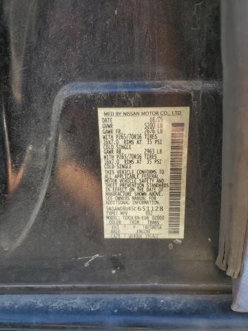 2005 Nissan Xterra Off Road VIN: 5N1AN08U45C651128 Lot: 53616214