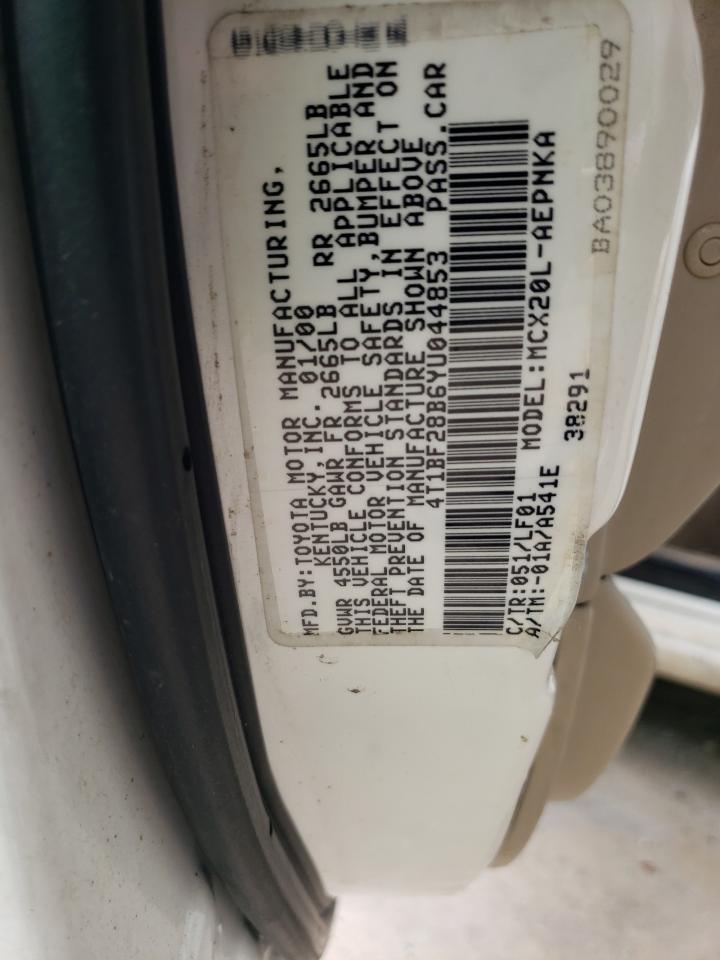 4T1BF28B6YU044853 2000 Toyota Avalon Xl