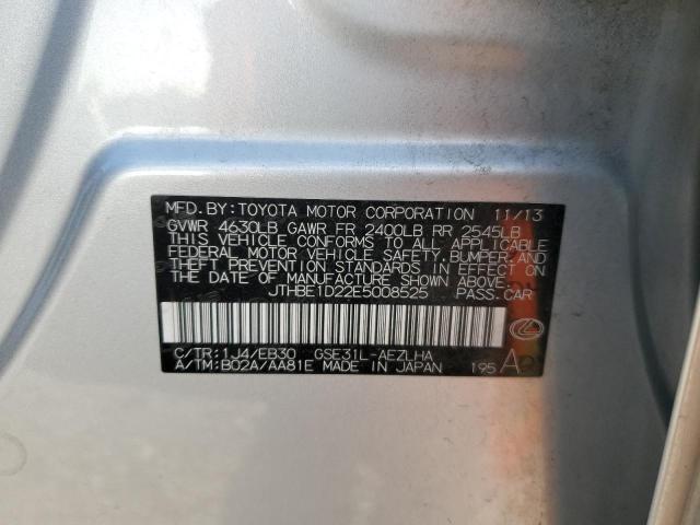 2014 Lexus Is 350 VIN: JTHBE1D22E5008525 Lot: 53770204