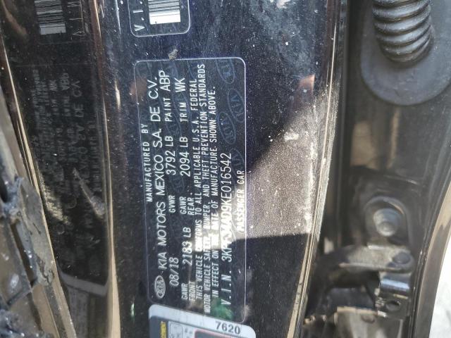 2019 Kia Forte Gt Line VIN: 3KPF34AD9KE016542 Lot: 56213074